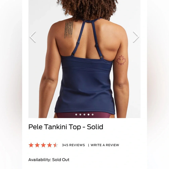 NWT Title Nine Pele Tankini Top Loganberry Sz 32D - Picture 10 of 10